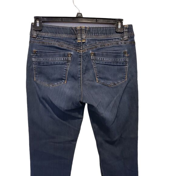 Judy Blue Distressed Skinny Jeans - Dark Blue - Picture 7 of 12